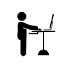 ergonomic workspace icon