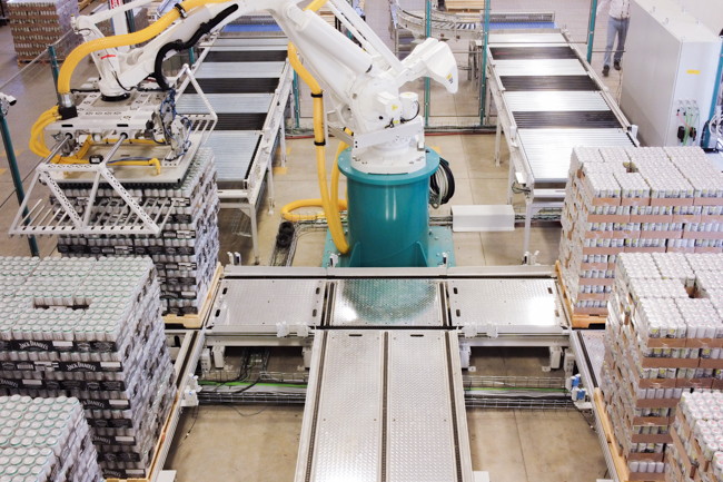 système de dépalettisation robotisé