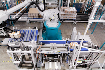 Folding carton automation destacker stacker