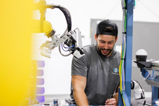 NūMove employee in the workshop