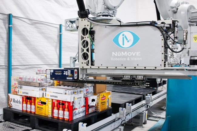 automatisation breuvage alimentaire robot palettiseur de produits mixtes