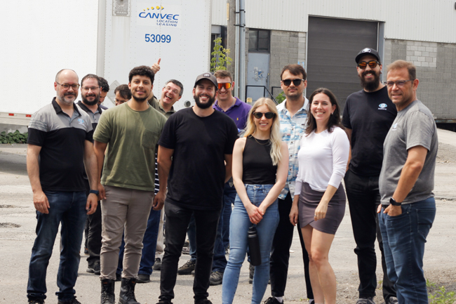 numove's team enjoying a BBQ lunch organized by the Social Committee