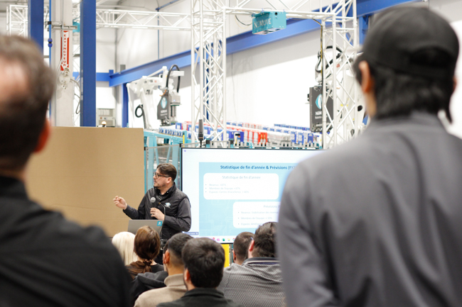 general manager during a presentation at the general meeting