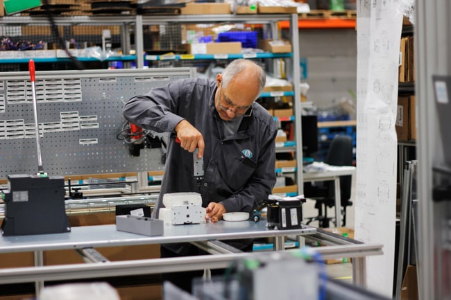 Assembly of control panel electrical components